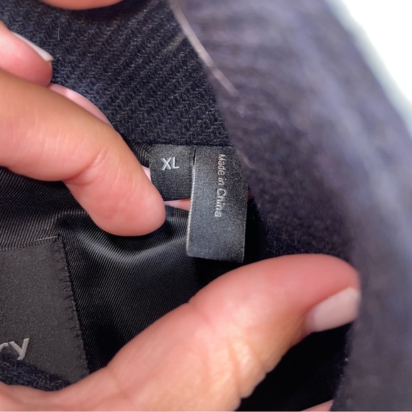 Theory Belvin Coat in Wool-Blend Melton Eclipse Blue XL - Picture 6 of 10